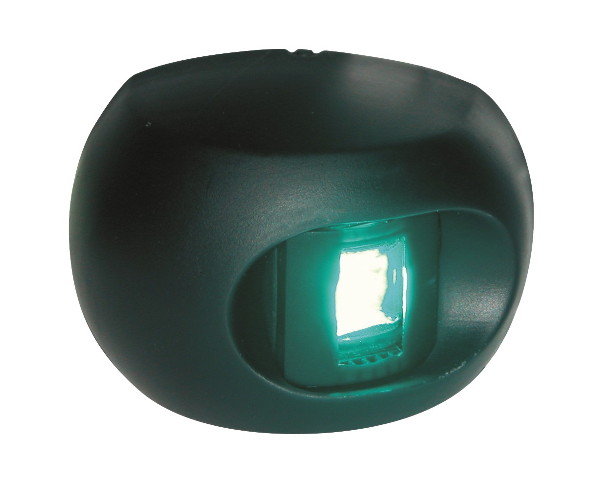 Aqua Signal Serie 34 LED jobb oldali zöld pozíciófény, fekete – fekete burkolat