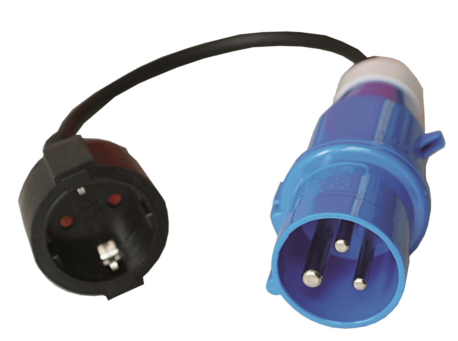 Adapterkábel CEE–Schuko, 16 A, 1 m