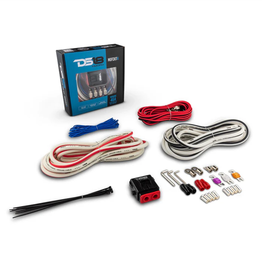 DS18 MOFCKIT erősítő-bekötőkészlet – MOFCKIT4 4-GA (max. 1800 W)