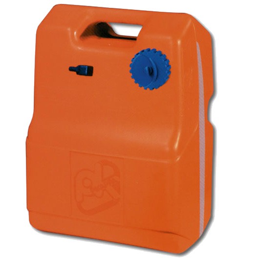 Műanyag hajó üzemanyag tank, 12 l – 12 l / 2 l tartalék / hordozható