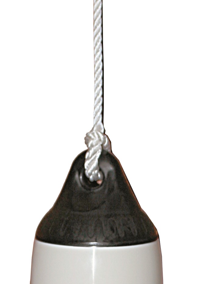 Fenderkötél szemmel – 1,5 m × 6 mm, szem 40 mm, fehér