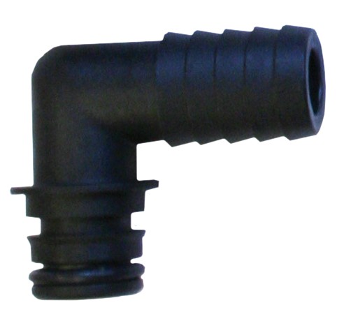 Flojet 90° pumpacsatlakozó 3/4” tömlőcsonkkal