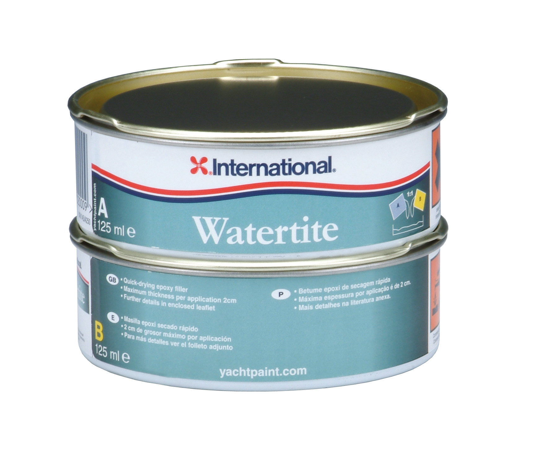 International Watertite epoxi glett, szürke – Watertite kétkomponensű epoxi glett / szürke / 1 l