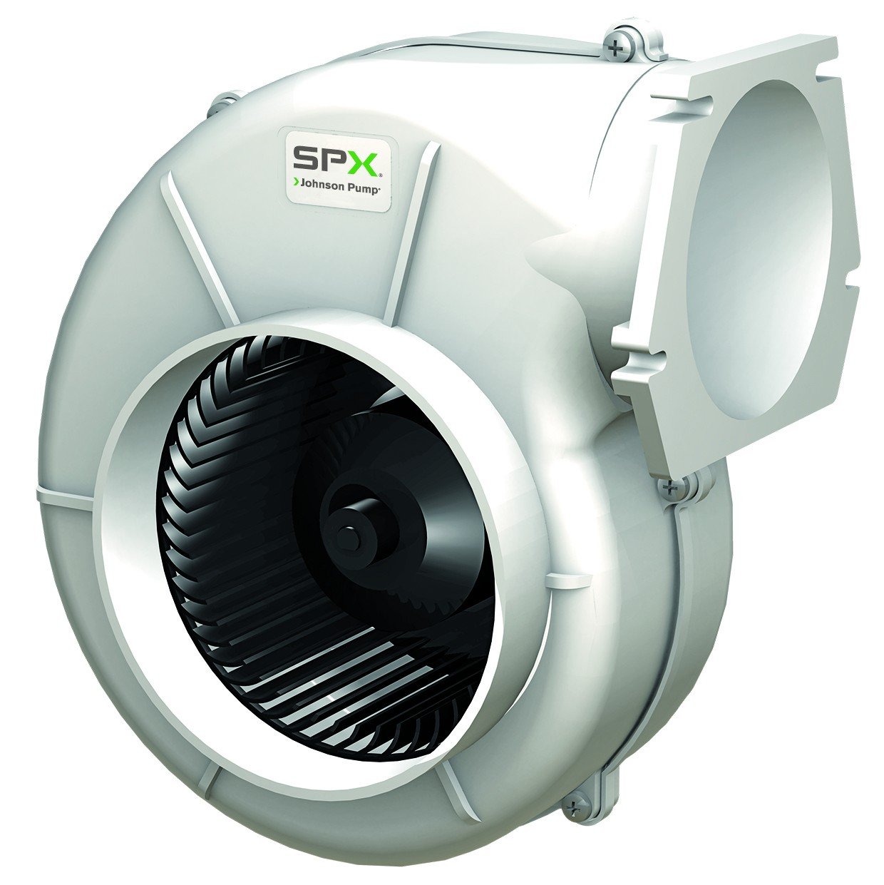 SPX Johnson Pump AirV 3-280 radiál szellőztető ventilátor, Flansch, 12 V, 280 m³/h