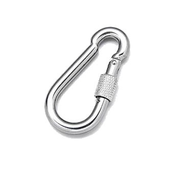 AQUINOX karabíner szem nélkül, csavaros zárral – Hossz: 60 mm