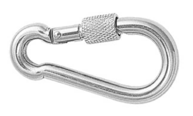 AQUINOX karabíner szem nélkül, csavaros zárral – Hossz: 60 mm
