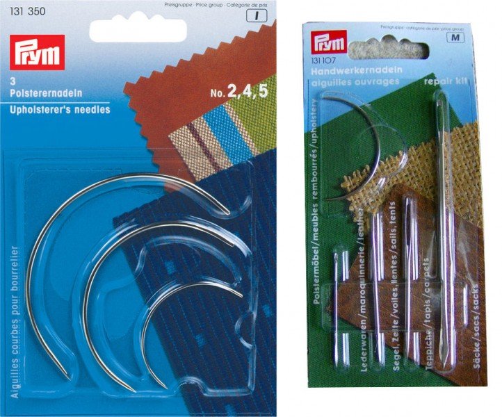 Kárpitos tűkészlet – 3db kerekített tű