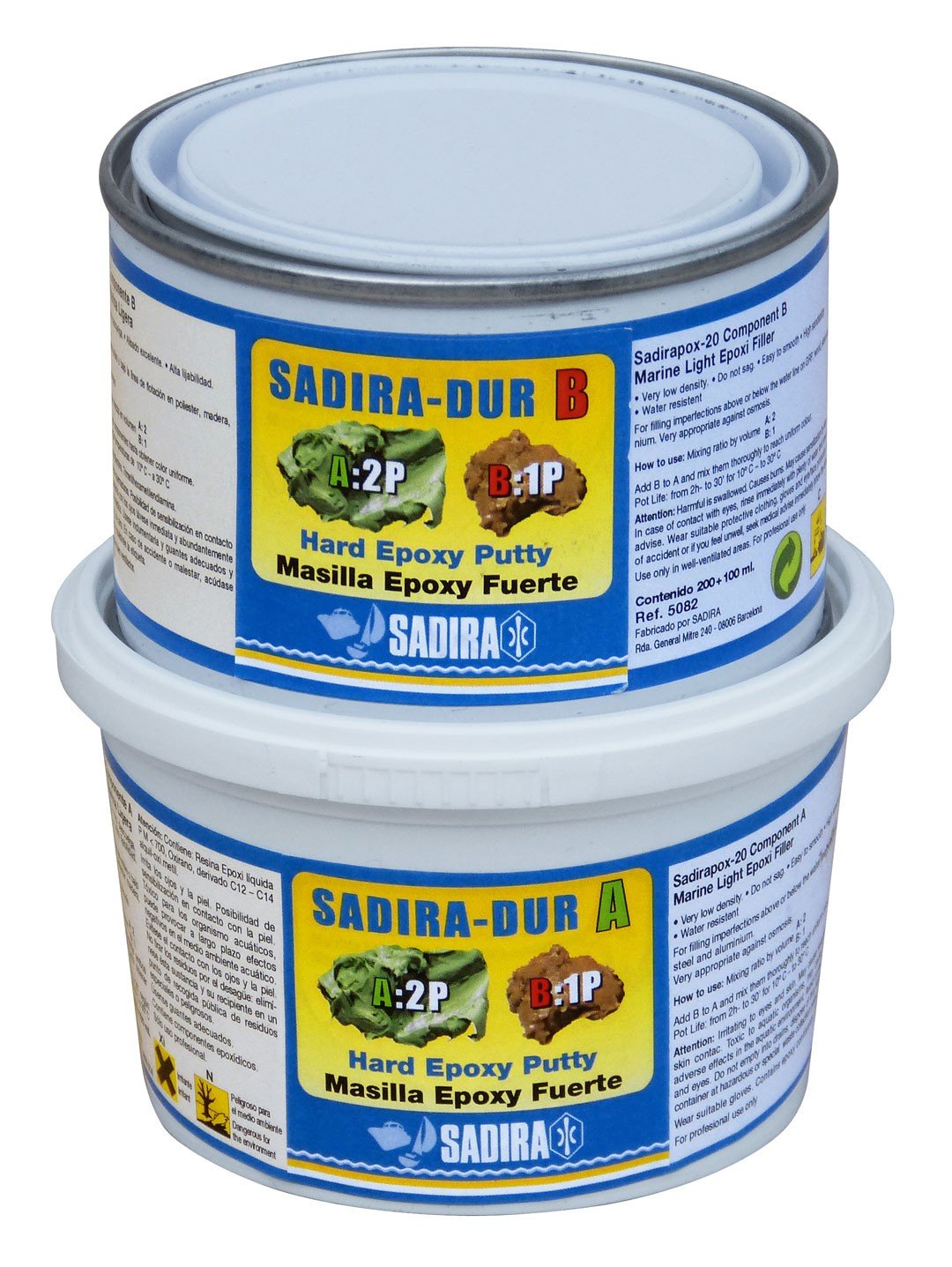 Sadira víz alatti epoxi javító- és ragasztópaszta, 300 ml