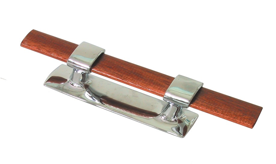 Bükkfa kötélbak krómozott réz verettel, 222 mm