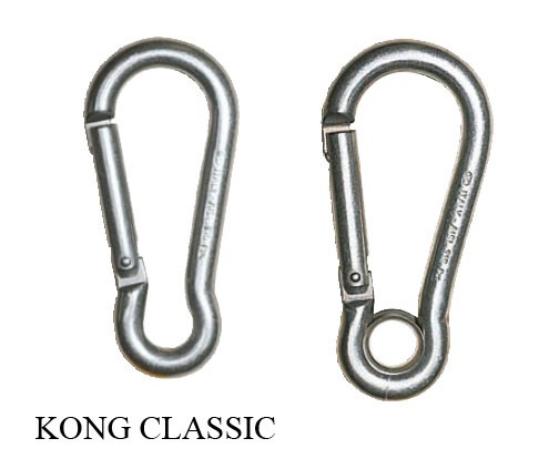 KONG Classic karabíner – Hossz: 50 mm, szem nélkül