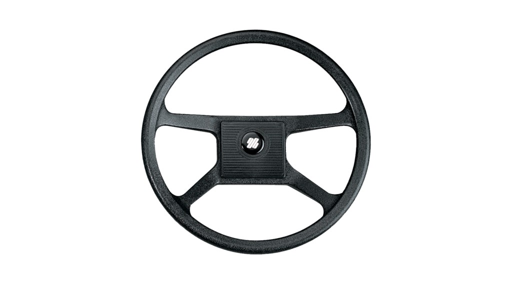 Ultraflex V33 hajókormány kerék, 342 mm, fekete, négyküllős műanyag kivitel