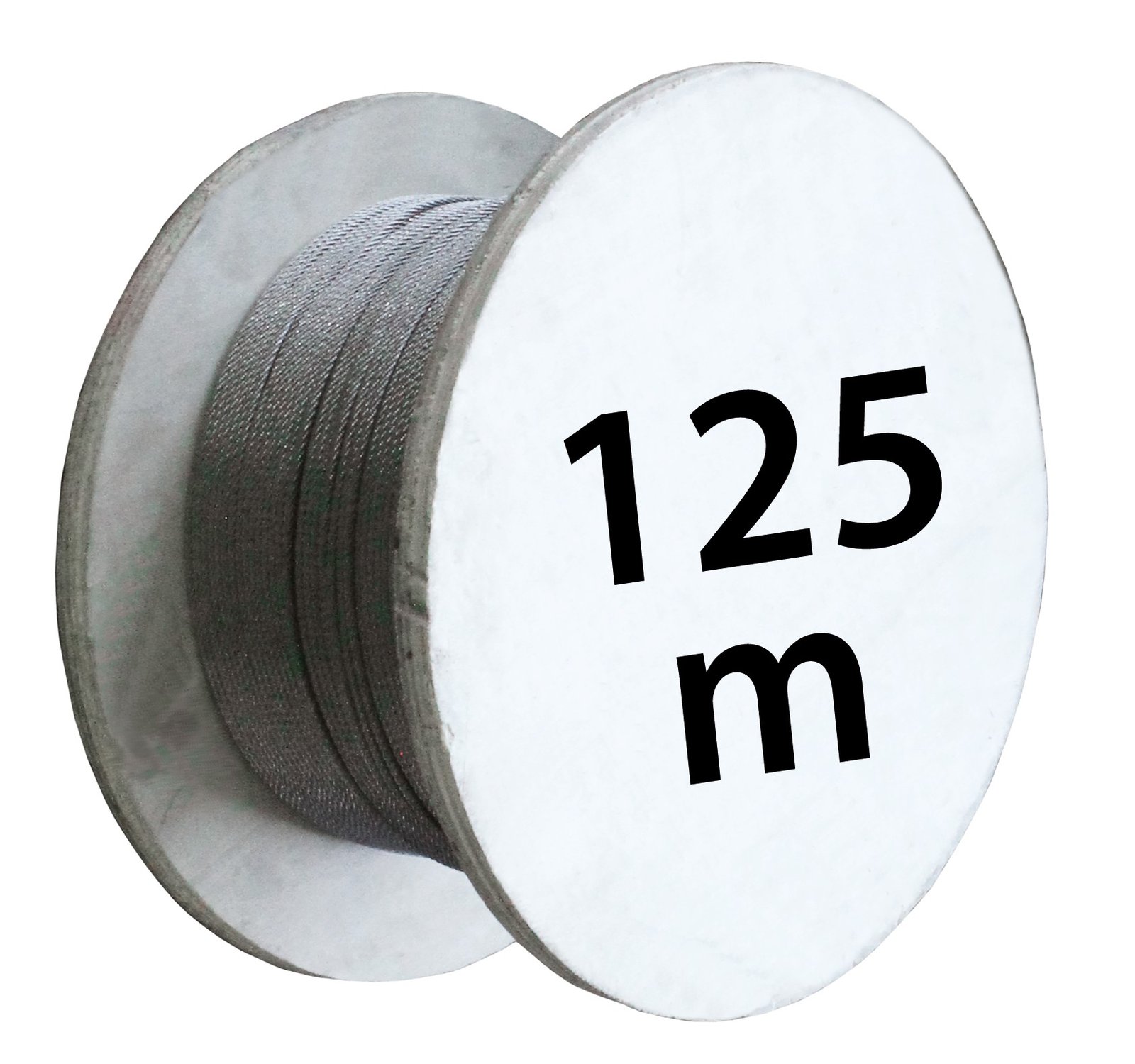 A4 rozsdamentes drótkötél 7x19, 4 mm, 125 m tekercs