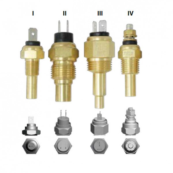 KUS hűtővíz hőmérséklet-jeladó (II. típus, max 120 °C) – Menet M14×1,5