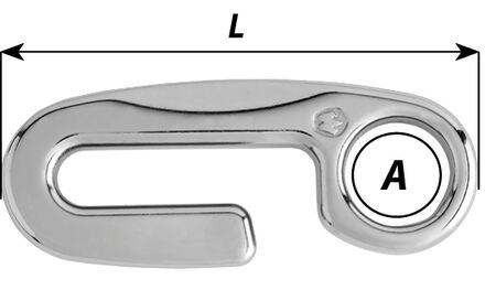 Nirosta lánchorog 12 mm horgonylánchoz