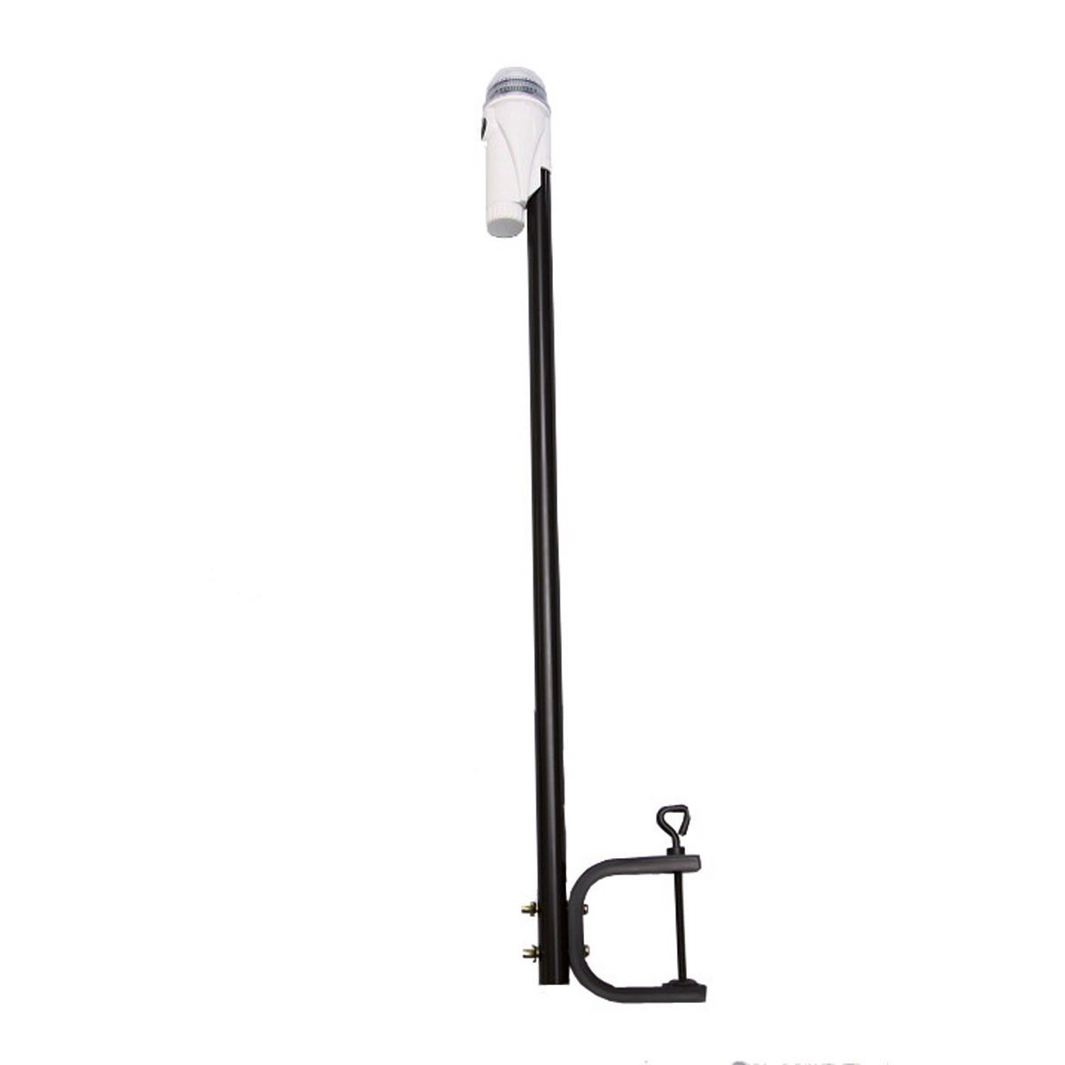 Elemes 360° körfény kis- és gumicsónakhoz, bilincses, 75 cm szárral – bilincses rögzítés / 75 cm szár