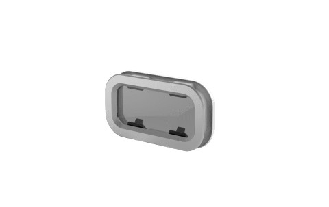 Lewmar Standard nyitható hajóablak, 0 méret, elefántcsont belső keret – 0 méret / elefántcsont / 176 × 323 mm