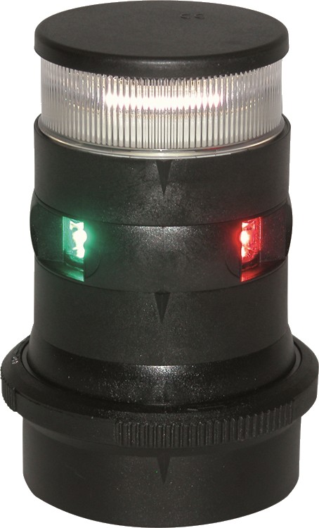 Aqua Signal Serie 34 LED háromszínű és horgonyfény, fekete – fekete burkolat