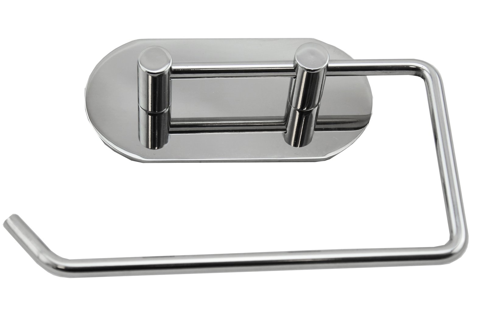 Öntapadó WC-papírtartó, polírozott A2 rozsdamentes acél – A2 rozsdamentes / öntapadó / 150×95×30 mm