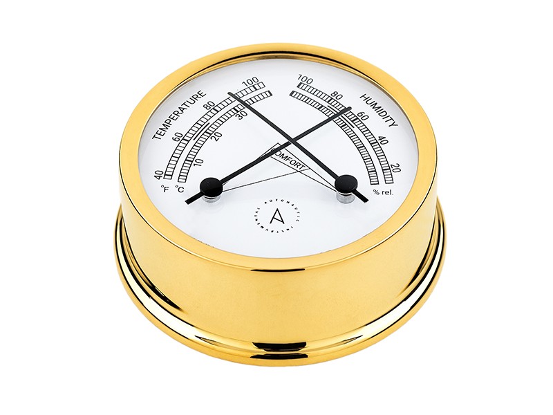 Autonautic Atlantic 95 thermo-hygrométer – arany