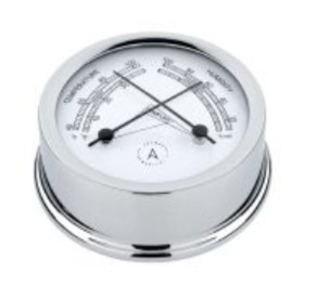 Autonautic Atlantic 95 thermo-hygrométer – krómozott