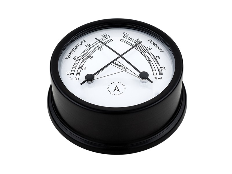 Autonautic Atlantic 95 thermo-hygrométer – matt fekete
