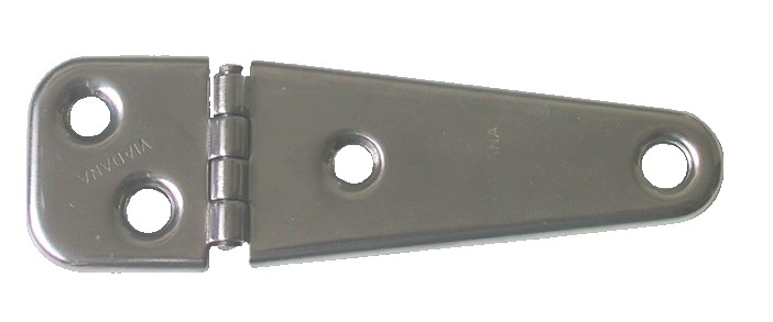 Rozsdamentes zsanér, 103 × 32 mm