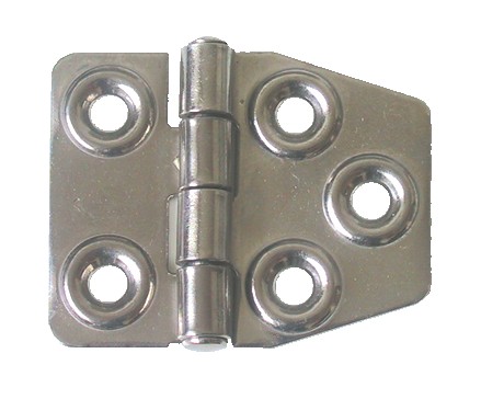 Rozsdamentes zsanér, 56 × 46 mm