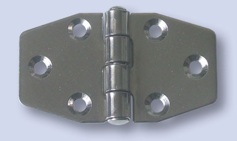 Rozsdamentes zsanér, 66 × 37 mm