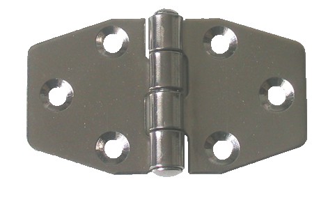 Rozsdamentes zsanér, 66 × 37 mm