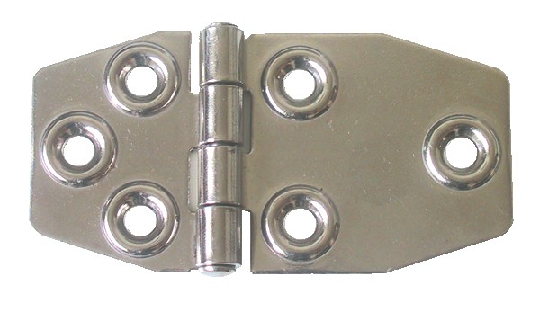 Rozsdamentes zsanér, 85 × 46 mm