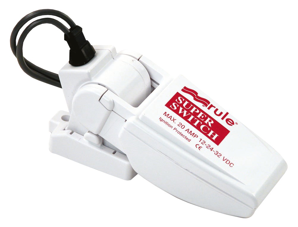 Fenékszivattyú úszókapcsoló Rule SuperSwitch, 12/24/32 V, 20 A – 12/24/32 V, maximum 20 A
