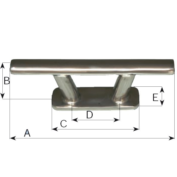 AISI 316 kikötő bika, 150 mm – AISI 316 / 150 mm / M8
