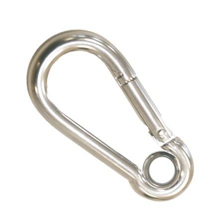 AQUINOX karabíner szemmel, karmos zárral – Hossz: 50 mm