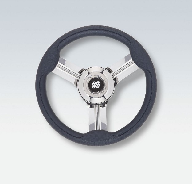 Ultraflex V20G hajókormány kerék, 350 mm, szürke poliuretán markolattal – V20G / 350 mm / szürke markolat