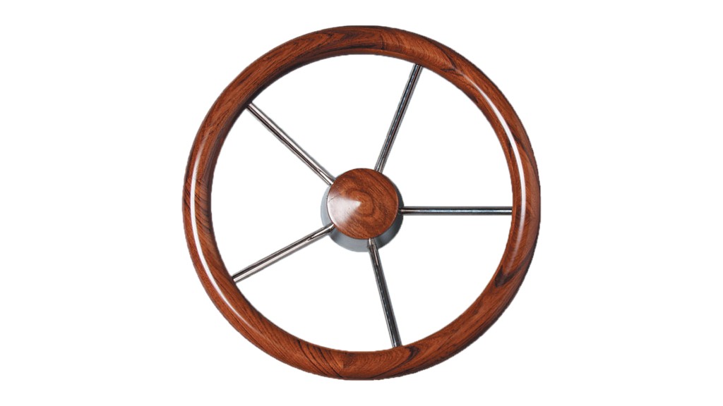 Ultraflex V62 hajókormány kerék, 350 mm, mahagóni markolattal – V62 / 350 mm / mahagóni markolat