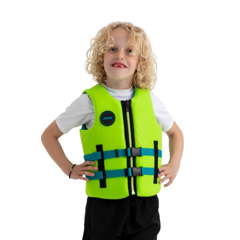 Jobe Neo Vest Youth gyerek neoprén mellény 50N lime – S / 116 / 25 kg-ig / lime